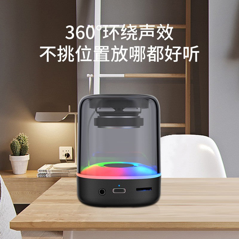 3052 bluetooth 5.0 speaker - stylish portable wireless speaker for home, outdoor, and on-the-go use