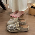 Thick sole hidden heel fireworks rhinestone birkenstock shoes women's 2026new arrivalspring and summer toe-cap half slippers outwear sandals flats
