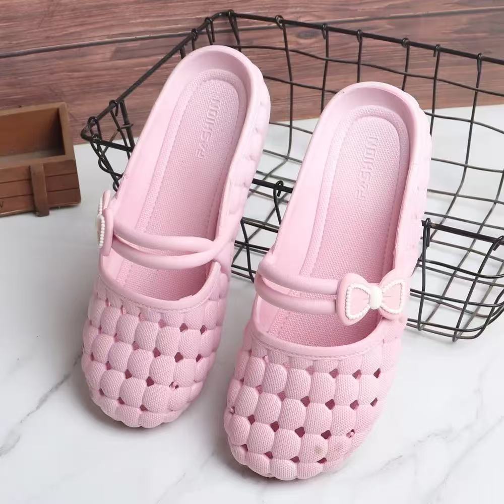 New arrivalsummer women's hole cut out women's shoes non-slip sandals flats beach shoes plaidoutwear lightweight toe shoes