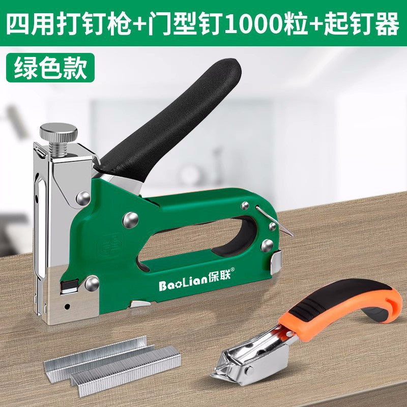 Manual air nail gun code nail gun steel nailer special wire trough artifact straight nail martin for home woodworking tools