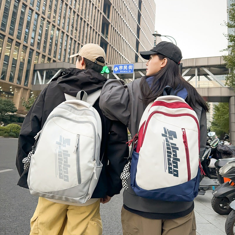 School bag for junior high school students, large-capacity lightweight backpack for men, Korean version of trendy versatile middle school students, niche backpack for women