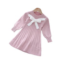 Girls' knitted sweater dress - spring/autumn new arrival - fresh & sweet princess style