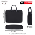 Large capacity business briefcase - waterproof oxford cloth document bag with custom printing, office zipper conference bag, laptop sleeve