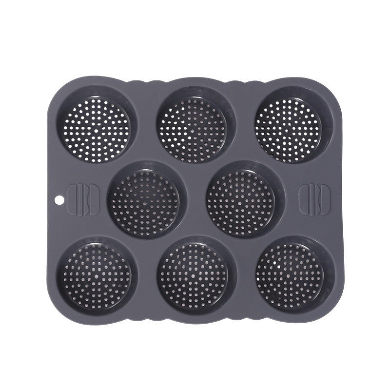 Food-grade 8-cavity silicone bread mold - easy release, kitchen baguette maker, burger baking pan
