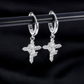 Amazon cross-border new product crown cross pendant earrings niche style design fashiontrendyeleganteasiest for match earrings