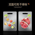 Stainless steel 304 cutting board - multi-purpose chopping board, serving board, and kitchen utensil for home use (suitable for cutting vegetables and fruits)
