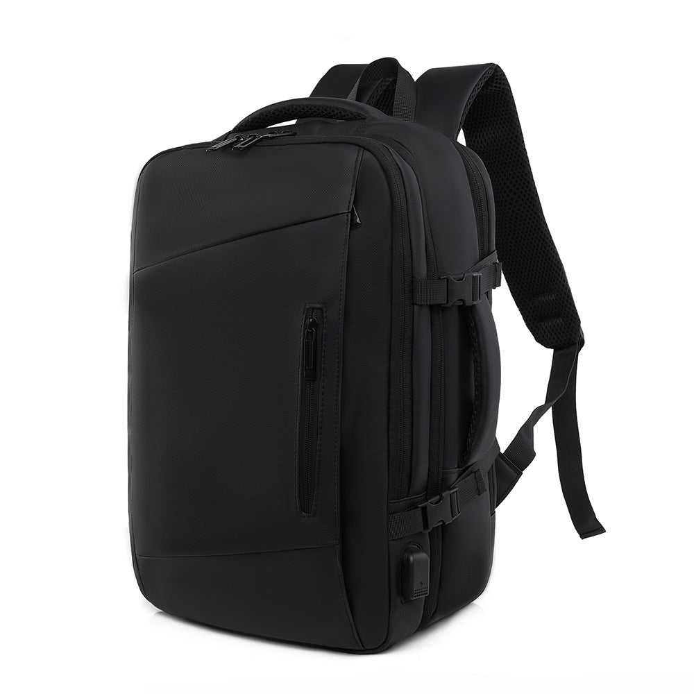 New men's backpack high sense scalable business large capacity portable backpack short business trip computer bag