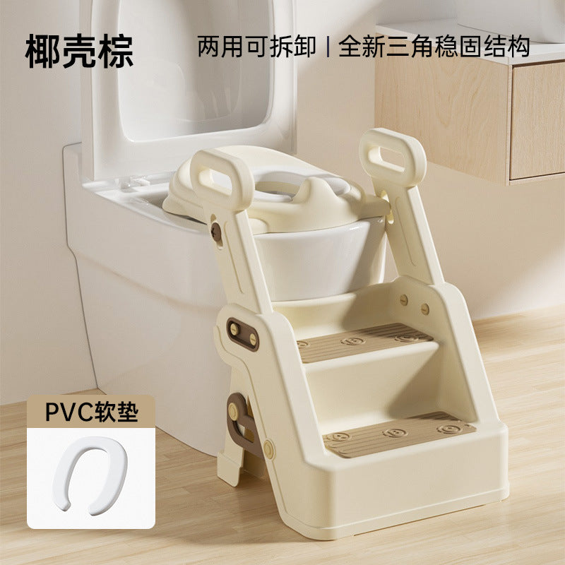 Children's toilet toilet stair type male child female baby special toilet auxiliary pad ladder ladder footstool