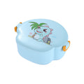 Creative kids' plastic cartoon lunch box - cute fruit box, portable sealed divided lunch container with fun cutlery set