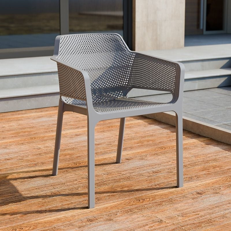Plastic chair scandinavian dining chair for homethickenedcasual armrest courtyard outdoor backrest chair stool cut out dining table and chairs