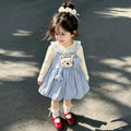 Girls' cartoon dress - new autumn  collection - spring/autumn princess style - baby overalls - stylish & trendy for kids