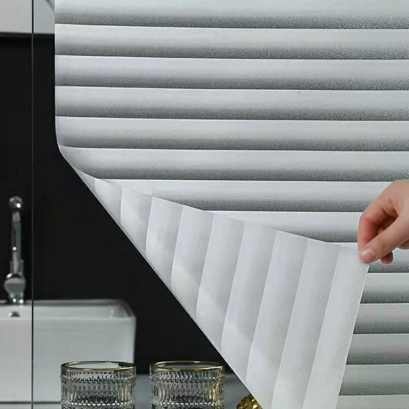 Electrostatic glue-free glass film, bathroom, bathroom window, anti-privacy shading, light-transmitting window grilles sticker, one piece will be sent on behalf of you.