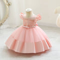 Ready-to-ship wholesale children's dresses, airplane sleeve princess dresses for baby girls, perfect for first birthday parties, dance recitals, and evening events. includes tutu skirts