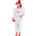 export african european long waist hot diamond beading fashionknittingdress long skirt