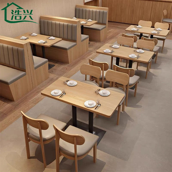 Simple booth hotel cafe milk tea shop against the wall restaurant western restaurant barbecue shop table and chair booth sofa commercial