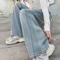 Girls' denim jeans - spring/autumn  new collection: stylish flare pants for kids and teens. this year's trendy cable knit jeans