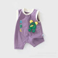 Summer outfit for baby boys and girls: lightweight sleeveless romper - newborn bodysuit, wide shoulder tank top, perfect for crawling and outdoor wear