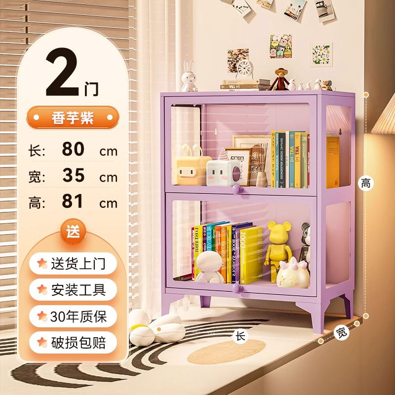 Figure display cabinet glass display cabinet model display rack steel storage cabinet for home dustproof collection storage cabinet