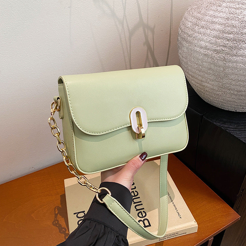 Fashion foreign style bag women's wholesale new simple casual commuter shoulder bag  trend solid color messenger bag