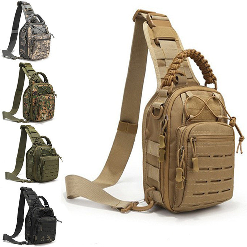 New multi-functional laser breast bag, waterproof portable breast bag for outdoor sports travel, men's shoulder messenger bag.