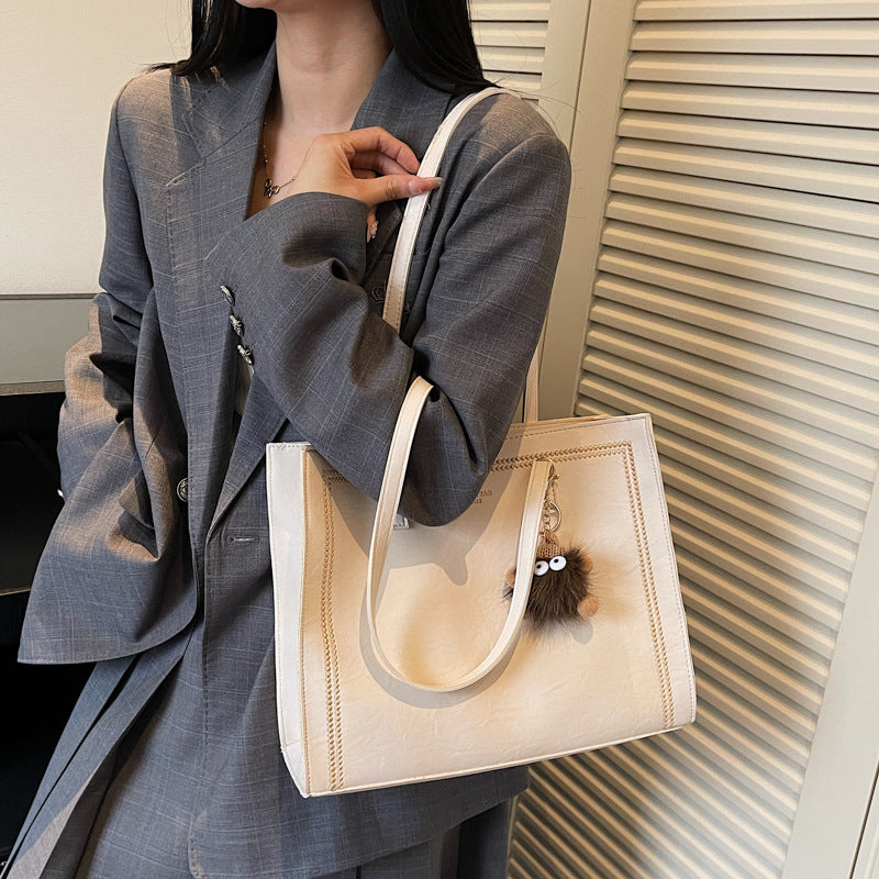 trend inssense of design 2025new arrivalretrocasualcasualsatchel bag easiest for match large capacity shoulder bag