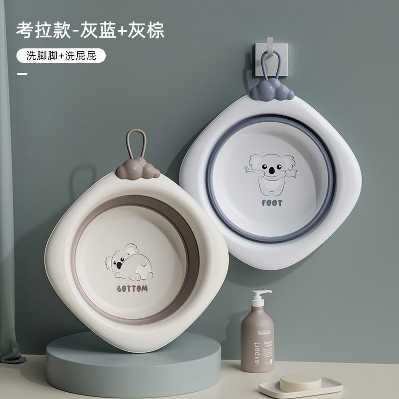 Baby washbasin, new born baby special basin, kids foldable butt wash basin, washbasin, small basin