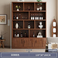 For homefloor-standing storage rack, whole wall storage cabinet, multi-layer solid wood wine cabinet, all-in-one wall bookcase, living room storage cabinet