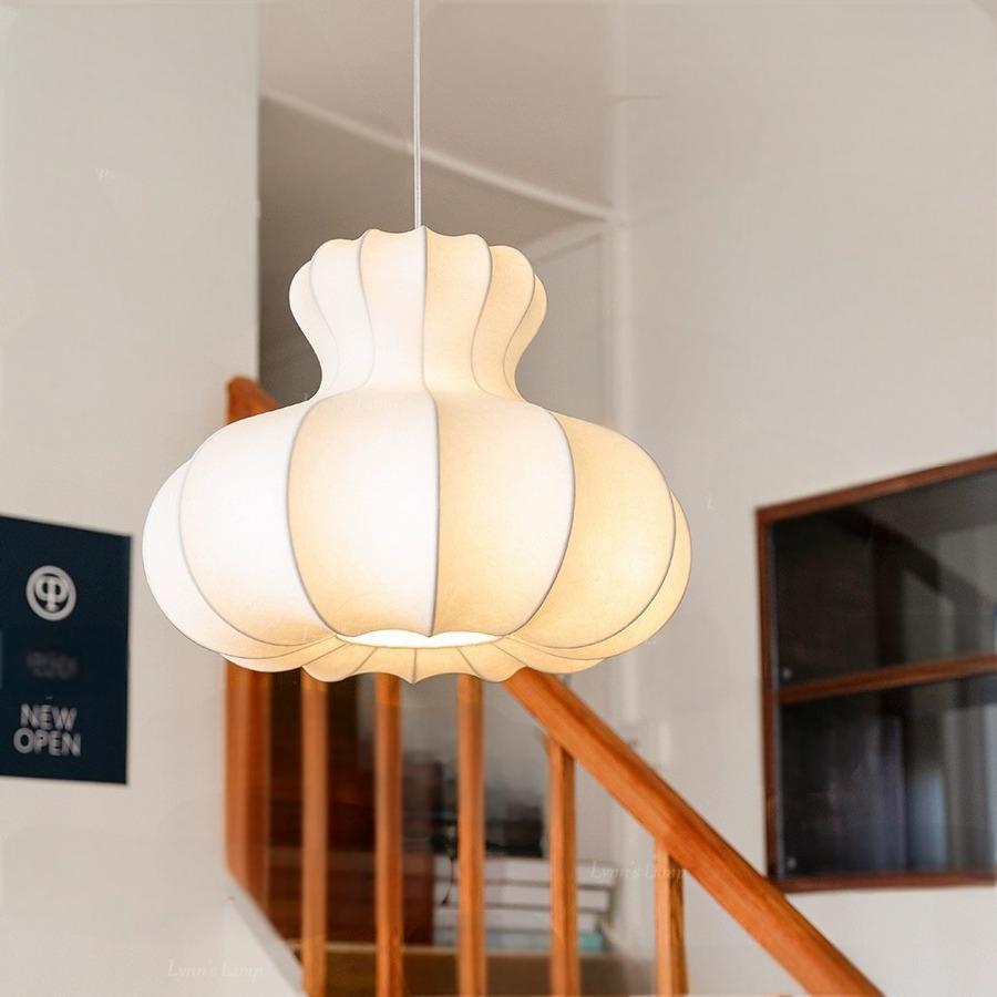 Wabi Silent Wind Silk Chandelier Japanese Living Room Chandelier Bedroom Light Retro Zen Creative Homestay Light