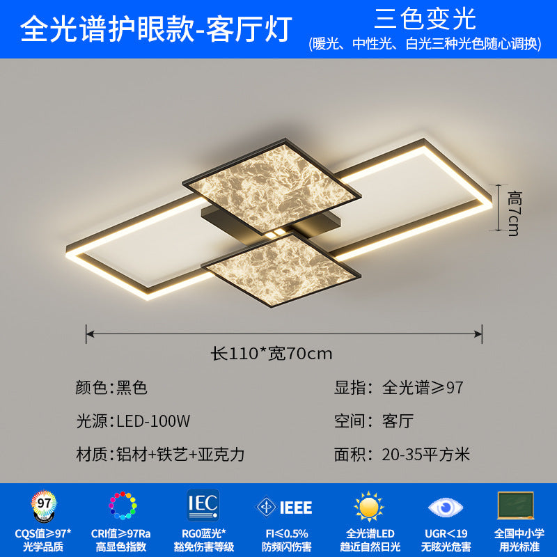 2025 new living room main light modern simple cloud light luxury high-end dining room bedroom lighting whole house