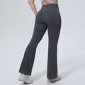 New women's high-waisted, butt-lifting, slightly flared yoga pants - barely-there feel, breathable, no camel toe, running & fitness wide-leg activewear