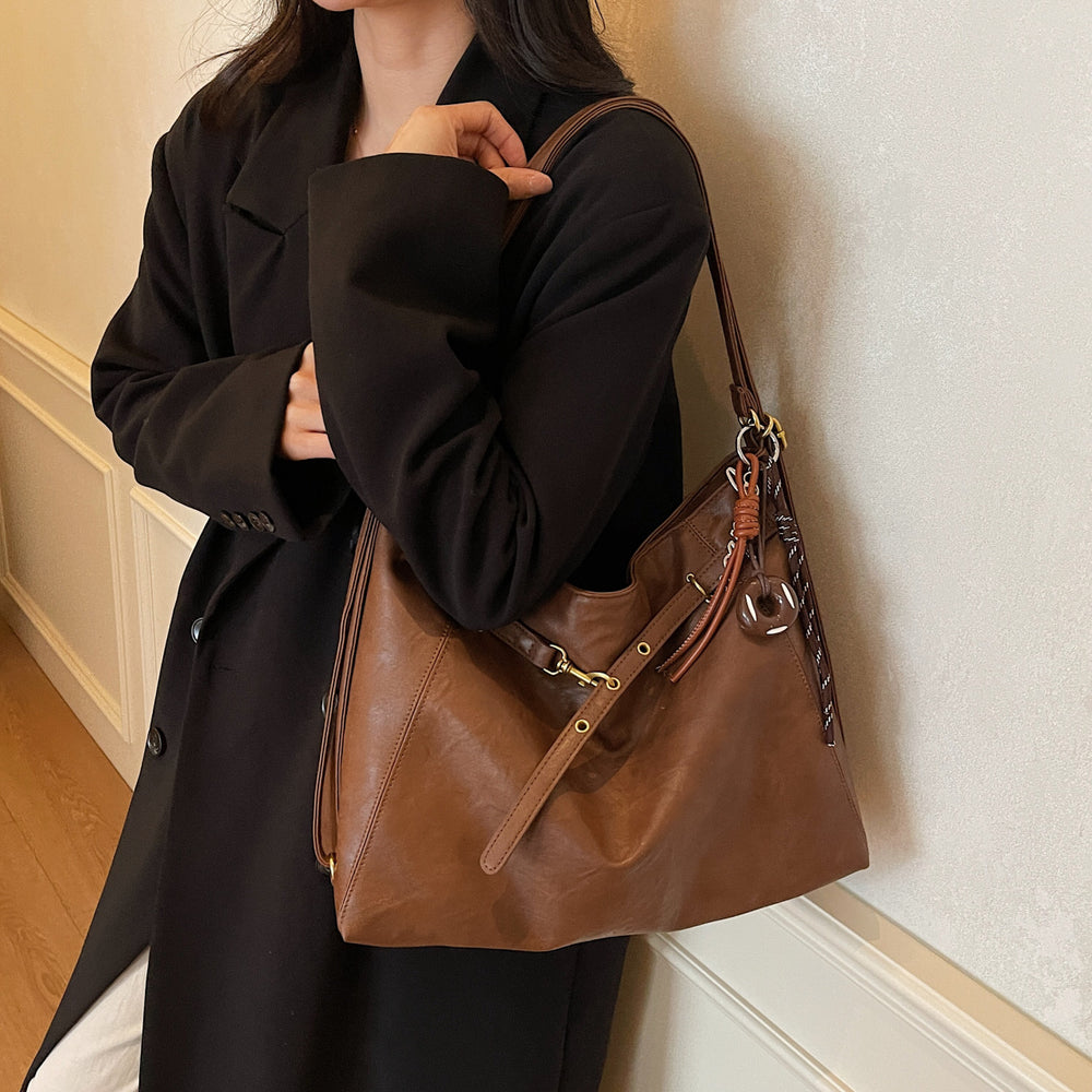 2025 new autumn/winter fashionable versatile shoulder & crossbody commuter tote bag - multifunctional retro chic backpack