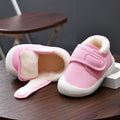 Baby walking shoes for girls, autumn/winter infant shoes, toddler shoes (0-1-2 years), soft sole fleece-lined cotton shoes, baby boy shoes