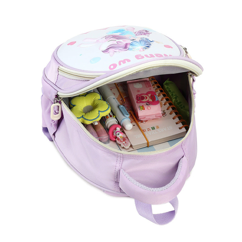 New lightweight kindergarten backpack for boys - cute dinosaur eggshell design - available in small, medium, and large sizes - perfect for preschool, kindergarten, and first grade girls
