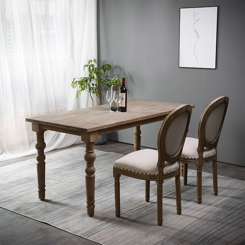 European dining table retro dining table and chair combination for home rectangular country american table solid wood french long table dining table