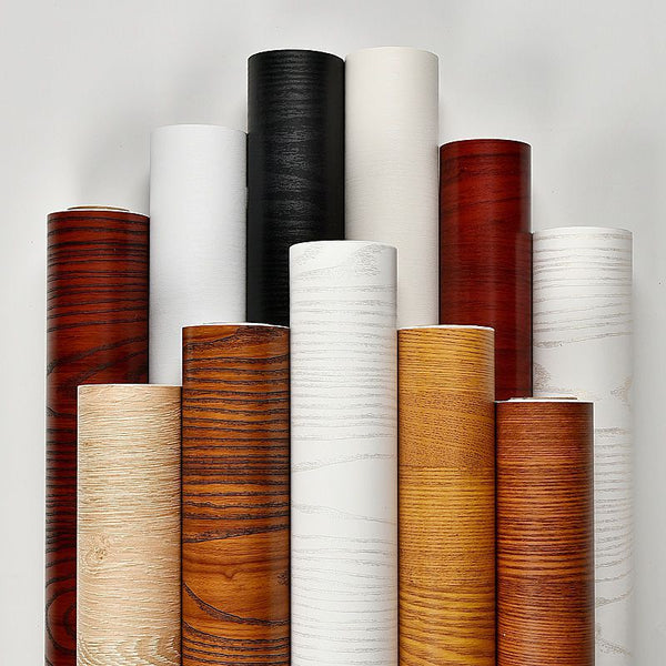 Wholesale Boeing film furniture renovation waterproof retro imitation wood grain cabinet wardrobe sticker frame hemming wallpaper self-adhesive