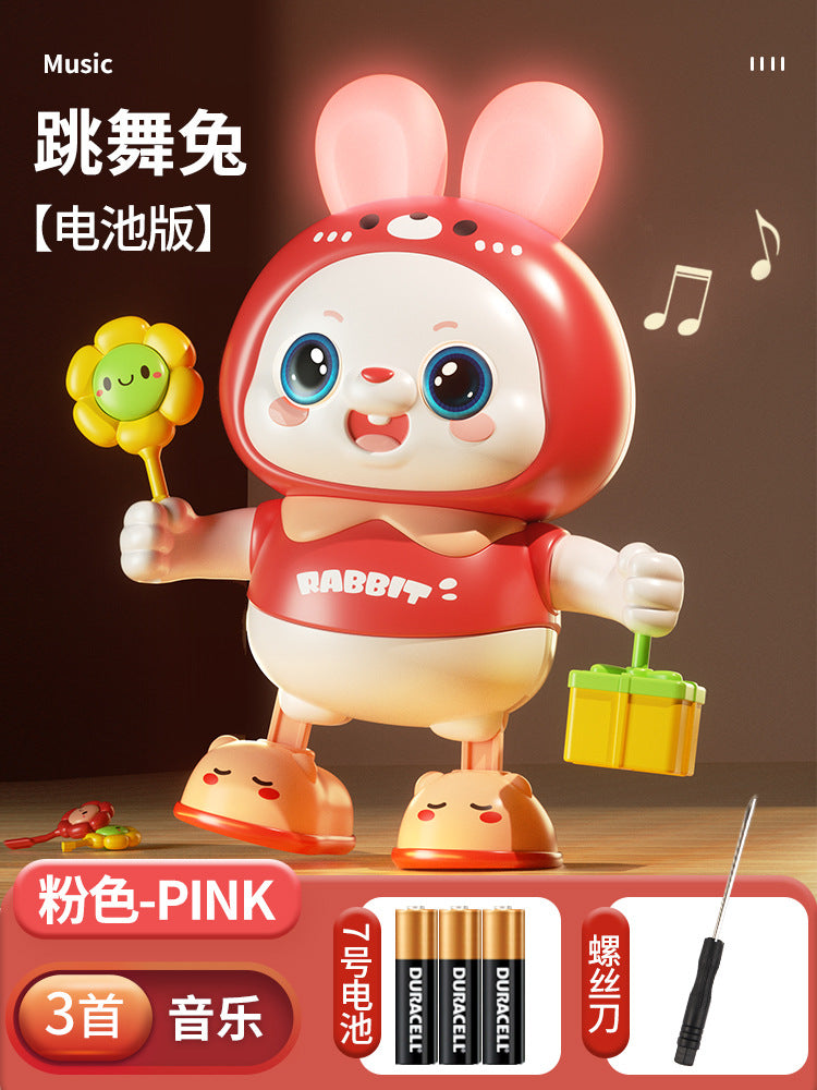 Infant & toddler light-up musical swinging bunny dancing educational early learning soothing toy - sound & motion - perfect birthday gift for boys & girls
