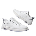 2026 spring new breathable casual men's leather shoes, ultra-light slip-on sneakers, retro new chinese style white shoes for men