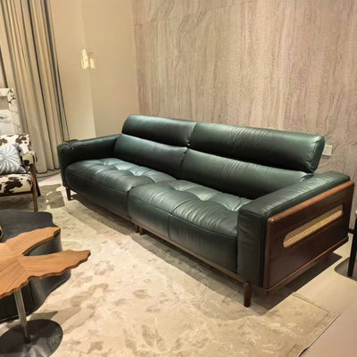 Solid wood sofa larch solid wood living room soft sofa modern casual scandinavian style sofa chair living room for home chair