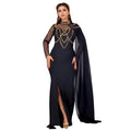 C7260 cross-border   fashion women's elegant rhinestone slim-fit sleeveless shawl dress