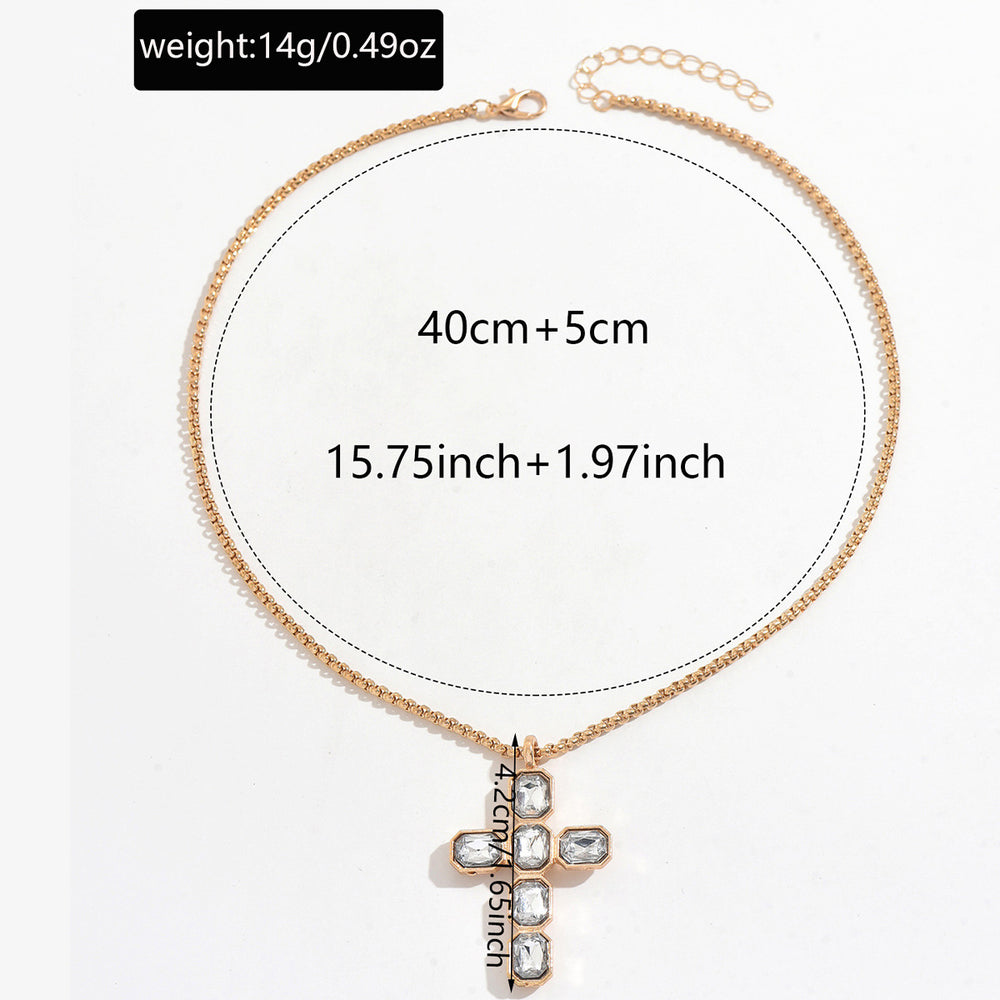European and american cross pendant necklace wholesale - minimalist, chic, and versatile for everyday wear. perfect for work or casual outings