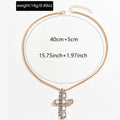 European and american cross pendant necklace wholesale - minimalist, chic, and versatile for everyday wear. perfect for work or casual outings