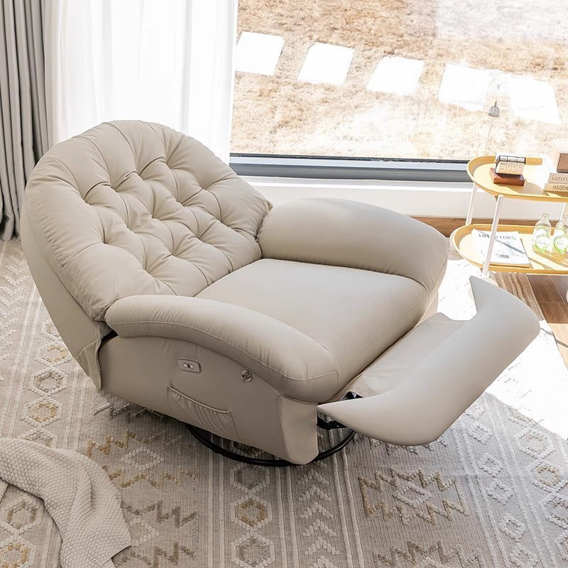Electric multifunctional recliner - relax, lounge, and sleep in style! premium sofa pod for living room, home, and single seater
