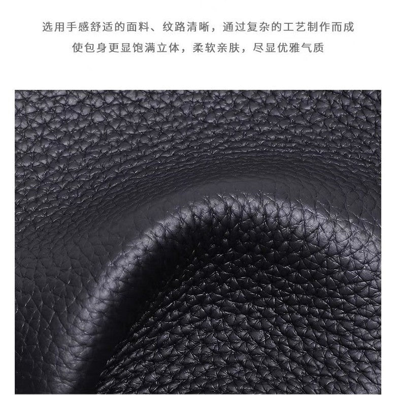 Genuine leather women's small bag 2024 new simple elegant small square bag shoulder crossbody bag women's soft leather handbag