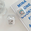 "rich girl cartoon" apple earphone case - airpods transparent anti-drop airpods p bluetooth soft case (2nd generation)