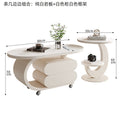 Modern minimalist sintered stone removable coffee table set - italian-inspired light luxury artistic coffee table for small living rooms