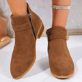 plus sizeboots women's  autumn winter chelsea boots women's side zipper popular cotton shoes women's