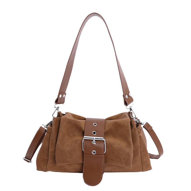 Women's underarm bag 2025 new autumn/winter retro fashion shoulder bag high-end versatile commuter crossbody bag