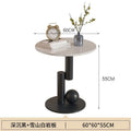Creative accessible luxury round slate coffee table table balcony office sofa living room small apartment small table side table bedside
