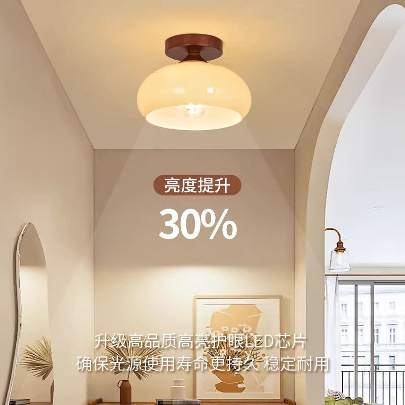 Aisle light, corridor light, balcony light, cream style, popular light luxury entrance, entrance light, scandinavian simple glass ceiling light