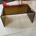 Accessible luxury acrylic side table sofa small side table casual living room popular bay window coffee table scandinavian bedroom transparent corner table